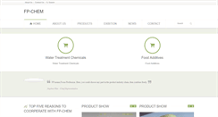 Desktop Screenshot of fp-chem.com