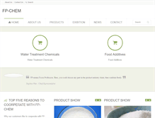 Tablet Screenshot of fp-chem.com